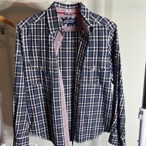 Men's Canterbury of New Zealand Plaid Shirt Size M